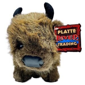 Platte River Trading Denver Colorado 13" Stuffed Bison Plush Soft Animal